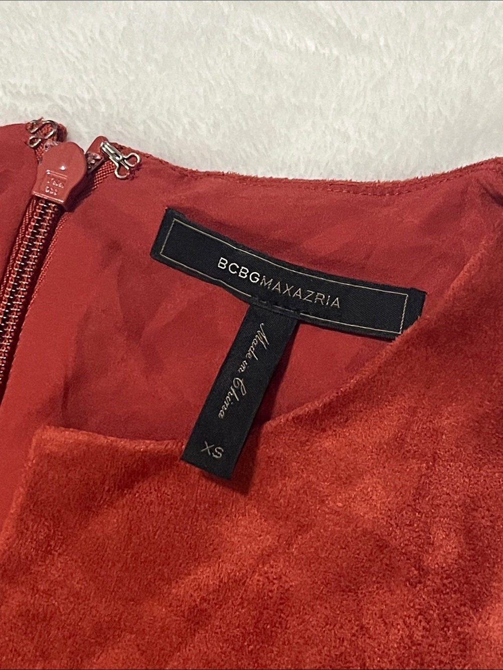 BCBGMaxAzria Adelene Faux Suede Dress - Picture 7 of 7